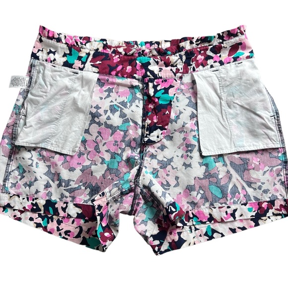 Crown & Ivy Abstract Floral Cotton Shorts Size 6 - Picture 7 of 12
